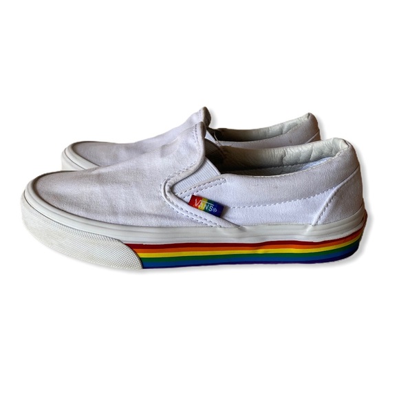 pride rainbow vans